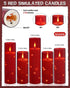 5 11-Key 24-Hour Da by Flameless Candle Light, Battery Candle with recessed String Light, flameless Candles with Remote