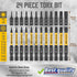 Amartisan Torx Bit Set, 24-Piece S2 Steel, Security Tamper Resistant Fastener Drive Bit, 1" & 2.3" Long T5 - T40