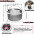 2-Pack, (3.14"-3.34" Stainless Steel Kitchen Sink Strainer - Deep Cup Basket Design, Upgraded Double-Layer Safety