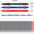 feela 52 Pack Retractable Black Ink Gel Pens, Premium Medium Point Rollerball Pens for School Smooth Writing with Comfort Grip(19 Black with 27 Refills+1 Blue with 2 Refills+1 Red with 2 Refills) by feela