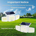 3 270 IP65 3 (2 Packs) White Solar Security Light Outdoor Super Bright LED, Motion Sensor Flood Light, Heads Wide