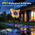 3D Glow-2-in-1 (4 Pack) Solar Butterfly Lights Outdoor-Color-Changing Wall & Ground-Butterfly Lights