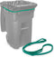 Mini n Mod Rubber Bands for 95 Gallon Trash Cans 6 Pack | Secure 95