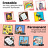Chalkola White Chalk Markers, 6 Pack Dry Erase Liquid Pens for Chalkboard, Window, Bistro, Signs, 6mm Tip + 50 Labels