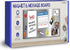 Essentially Yours Magnet and Message Board, Large 30 x 14 x 0.7 Inch Steel Bulletin Board, 2 Magnetic Dry Erase Pads