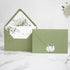 50 PACK 4x6 PONATIA Gold Foil Thank You Cards With Sage Green Envelopes, Floral Printing Greeting Cards With Adhesive