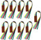 Outus 9 Pieces Bible Ribbon Bookmark, Multi Ribbon Page Markers with Colorful Ribbons for Books