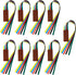 Outus 9 Pieces Bible Ribbon Bookmark, Multi Ribbon Page Markers with Colorful Ribbons for Books