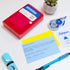 5 3"x5" 100-Card 6-Pack BAZIC PRODUCTS Index Card Case with Tab Dividers Durable Plastic Flash Card Organizer