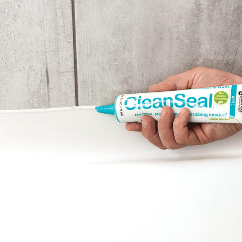 Clean Seal Active Enzyme Caulk, Kitchen & Bath, Almond, 6oz. (Pack 1) by Sashco