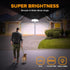 75W 8000 3 5000K IP65 LUTEC Lumen Floods Light Outdoor, Switch Controlled LED Security Lights with Adjustable Heads