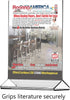 6 Pack 8.5" 11" Marketing Holders Acrylic Sign Holder x Top Load Double Sided Clear Portrait Orientation Literature