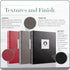 Gallery Leather 3 Ring Binder with Plastic Sleeves, 10 Sheets, 8.5" x 11", Freeport Black