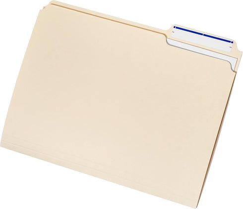 Blue Summit Supplies 200 Manila File Folders, Letter Size, 1/3 Cut Tab, Great for Organizing