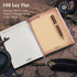 Leather Writing Journal Vintage Notebook, Embossed Phoenix Daily Notepad Diary with Lined Page, 200 pages, 8.3 x 5.8in