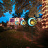Solar Outdoor Garden Lights, Waterproof Crackle Glass Globe LED Landscape Lighting for Pathway and Yard