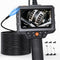 SKYEAR Endoscope with Light and 16.4ft Semi-Rigid Cable, Handheld Borescope 4.3'' HD 1080P,