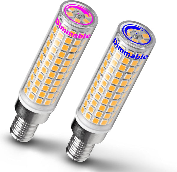 Ziomitus E12 Dimmable 100 Watt LED Candelabra Bulbs Equivalent C7,2700K Warm White,1000