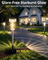 8 Pack DERAYSION Solar Lights Outdoor, Solar Pathway Lights Dusk-to-Dawn Garden Lighting, Waterproof LED Stainless