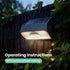 4000K 3000K 1000LM 1pcs Solar Fence Light Outdoor, Solar Wall Lights with Motion Sensor, Small Solars Light for Deck