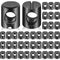 Blulu 50 Pcs Metric M6 Barrel Nuts Cross Dowels Slotted Nuts Bunk Bed