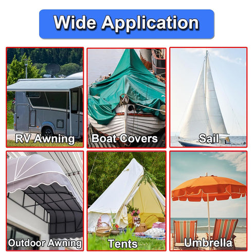 RV Awning Repair Tape, Heavy Duty Waterproof Repair Tape for Tarp, Canvas, Tent, and Boat Covers