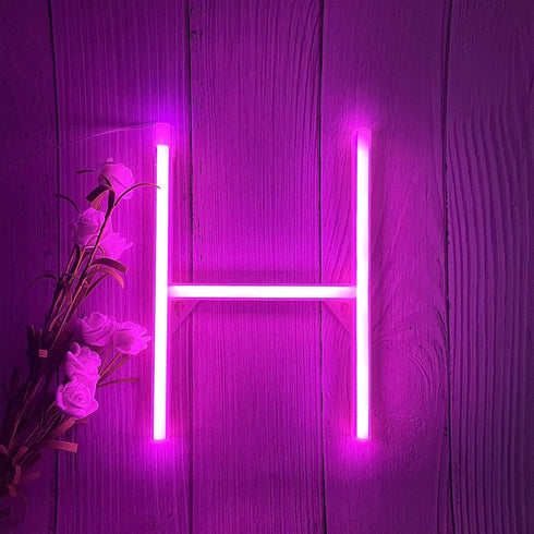 ENUOLI LED Pink Neon Letter Signs Night Light Battery or USB Operated
