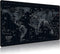 Extended Speed Gaming Mouse Pad, Large Size 35.4 X 15.7X 0.12 inches Desk Mat with Personalized World Map Design