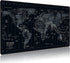 Extended Speed Gaming Mouse Pad, Large Size 35.4 X 15.7X 0.12 inches Desk Mat with Personalized World Map Design