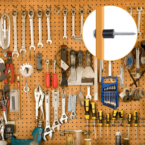 Eagles Pegboard Mounting Kit, 32 Spacers, Screws, and Steel Washers for 1/8 Inch and 1/4 Inch Pegboard