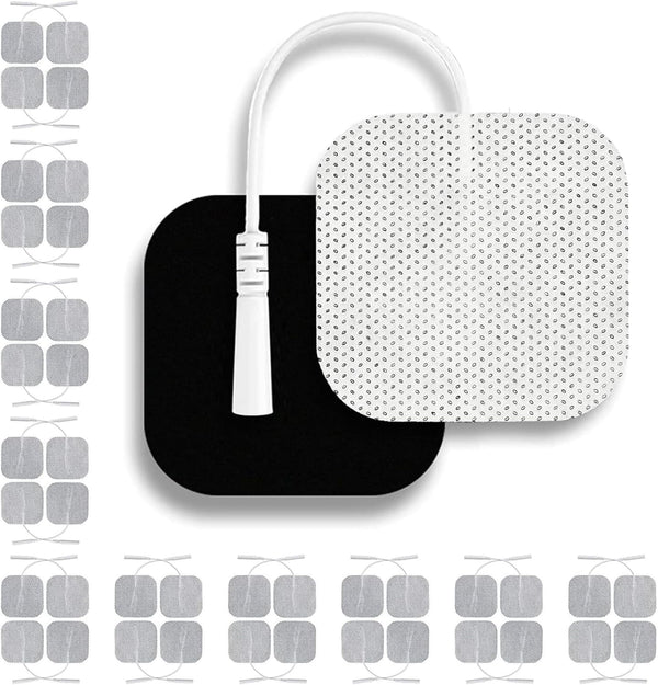 Santamedical TENS Unit Replacement Pads 2x2, 40 Pcs Premium Reusable Electrode Pads for Electrical Stimulation