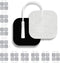 Santamedical TENS Unit Replacement Pads 2x2, 40 Pcs Premium Reusable Electrode Pads for Electrical Stimulation