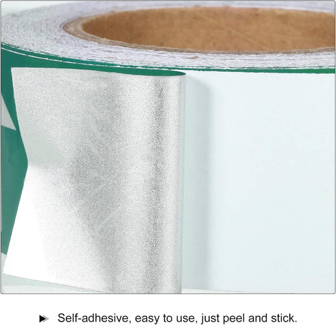PATIKIL Arrow Tape Vinyl Stickers, White on Green Color, 50mm/1" for Pipe Markers, 1 Roll