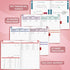 5 A5 Clever Fox Budget Planner Premium Edition Expense Tracker Notebook + Cash Envelopes, Budget Planner Organizer;
