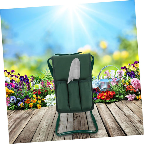 Garden Kneeler Side Pouch Tool Bag for Kneeling Stool Gardening Accessory Ample Storage Space for Tools and Supplies