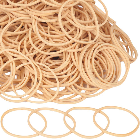 Foshine Rubber Bands Size 16, 500pcs Small Beige Rubber Bands Office Supplies
