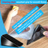 Strongest Heavy Duty Door Stoppers, Tall Door Stop Wedge, Zinc Alloy and Silicone, Suits Any Heavy Door, 2 Black