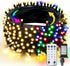 TW SHINE 66FT 200 LED Color Changing Christmas Lights, Warm White &