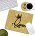 Mouse Pad - Gold Glitter Quotes Crown Queen, Non-Slip Rubber Base Rectangle Mouse Pads for Laptop & Computer
