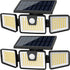 AmeriTop Solar Lights Outdoor, 2 Pack LED High Brightness Cordless Solar Motion
