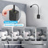 3 Plug in LED Wall Mounted Reading Light, Black Flexible Wall Sconce Spot Light with Power Plug Extension Outlet