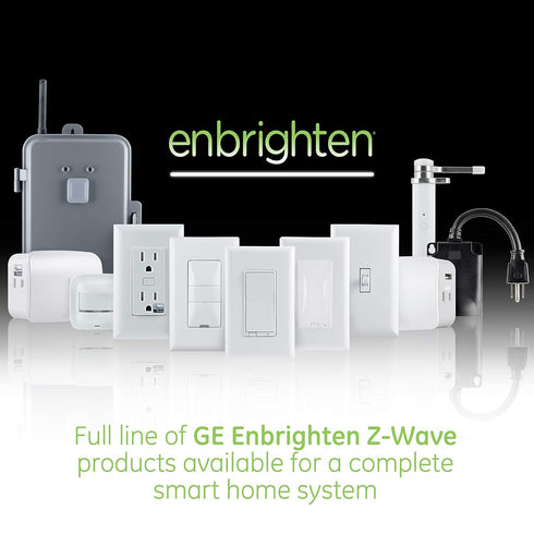 Enbrighten Add-On Switch QuickFit, In-Wall Rocker Paddle, Z-Wave ZigBee Wireless Smart Lighting Controls, 46199