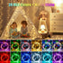50ft Dimmable 25 14 Lights,150LED Fairy Lights Plug in, Colors Modes RGB+Warm White Color Changing String Twinkle