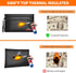 Hontom 6400 2 Pack 11x7.5 Inch 12 Fireproof Money Bags with Hidden Dual Zipper, Fireproof Cash Wallet with Layers Heat