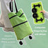 CATPAN Foldable Shopping Cart with Wheels:Portable Shopping Bag with Wheels,Grocery Cart on Wheels Foldable,Collapsible