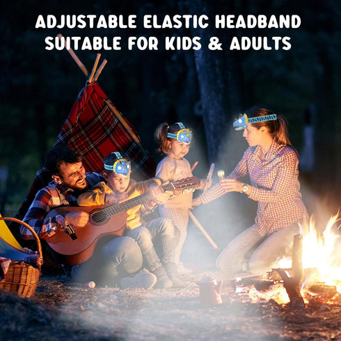SEVENKA Kids Headlamp, LED Flashlight for Kids, Lightweight Outdoor Head Lamp Toy for Camping Gear
