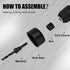 KATA 6PCS Hole Saw Kit 1-1/4" to 2-1/8"(32-54mm) with Mandrels and Hex Key in Case for Soft Wood, PVC Board, Plywood