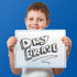Flipside Products 9" x 12" Two-Sided Plain Dry Erase Learning Mat, Economical Flexible Blank Education Learning - 48