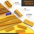 2000Pcs 1/2" Gold 18 Gauge Narrow Crown Staples, Heavy Duty Galvanized Finish for Pneumatic Electric Stapler