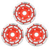 TOOLEAGUE 4.5 Inch Diamond Concrete Grinding Wheel, 3 Pcs Cup Grinder Wheel for Stone & Concrete Polishing